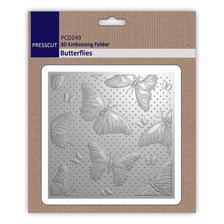 PCD249 - Butterflies - Presscut 3D Embossing Folder