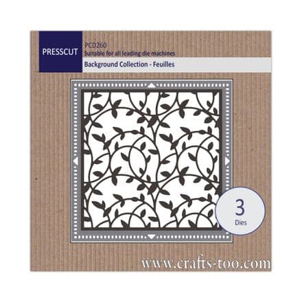 PCD260 - Background Collection - Feuilles (3pcs) - Presscut