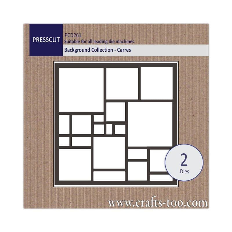 PCD261 - Background Collection - Carres (2pcs) - Presscut