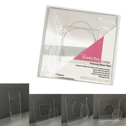 PCD268 - Embossing Diffuser Plates (7pcs) Crafts Too