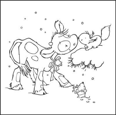 PiF018 ~ KOETIE & SQUIRRELL ~ NELLIE SNELLEN EMBOSSING FOLDER