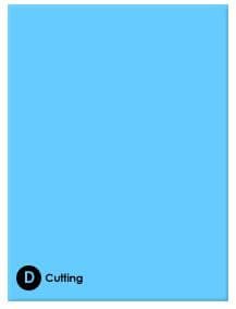 PLATE 'D' ~ CUTTING Blue replacement Joy Craft plate A4