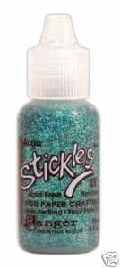 Ranger STICKLES GLITTER GLUE AQUA fine writing nozzle