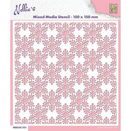 Ref: MMS4K-051 - Stencil - Snowflakes - Nellie Snellen