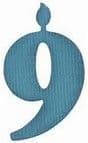 RS-0906 ~ BIRTHDAY CANDLE 9 ~ 1 cutting die ~ LIFESTYLE CRAFTS (QUICKUTZ)