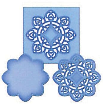 S2-021 ~ MEDALLION 4 ~  Spellbinders D-Lites  Die Set