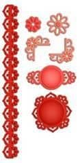 S5-040 ~ FLORAL DOILY ACCENTS ~ Shapeabilities ~ SPELLBINDERS