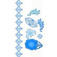 S5-080 ~ DAMASK ACCENTS ~ Spellbinders Nestabilities dies.