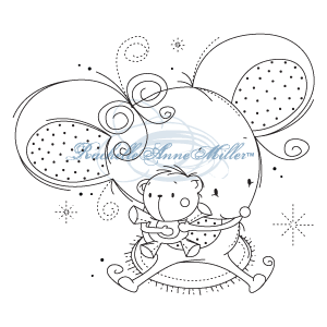 SAV-RM017 ~ MOUSE HUG ~ Rachelle Anne Miller stamp