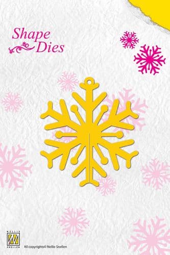 SD006 ~ SNOWFLAKE ~ Nellie Snellen cut + decorate SHAPE dies.