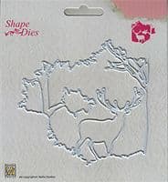 SD130 ~ Christmas Window Scene 1~ shape dies ~ Nellie Snellen dies.