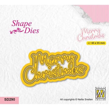 SD290 - Die Texts - Merry Christmas - Nellie Snellen