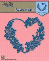SDB006 ~ Roses Heart ~ Nellie Snellen cut + decorate SHAPE dies