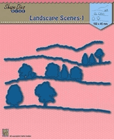 SDB010 ~ Landscape Scene1 ~ Nellie Snellen cut + decorate SHAPE dies