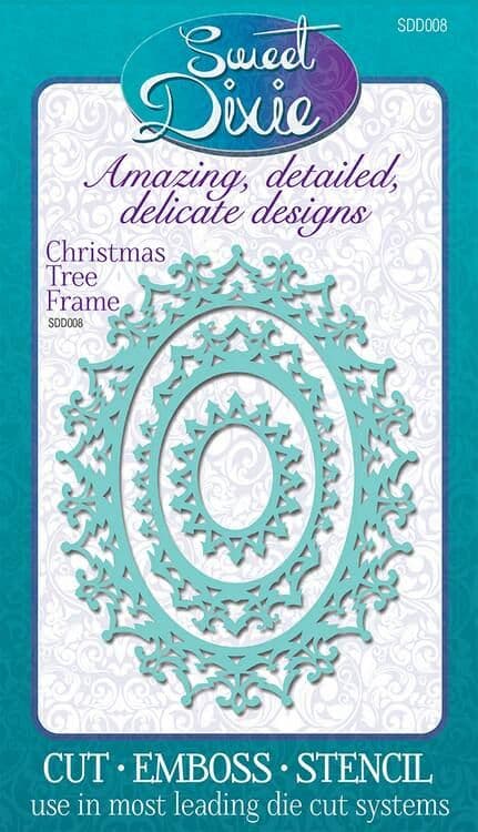 SDD008 ~ CHRISTMAS TREE FRAME ~ SWEET DIXIE dies