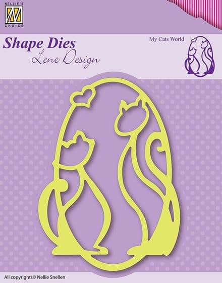 SDL001 ~ MY CATS WORLD ~ Shape Dies Lene Designs~ Nellie Snellen dies.