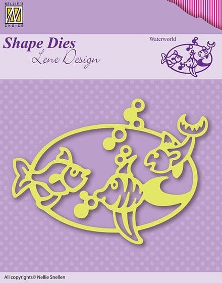 SDL002 ~ WATERWORLD ~ Shape Dies Lene Designs~ Nellie Snellen dies.