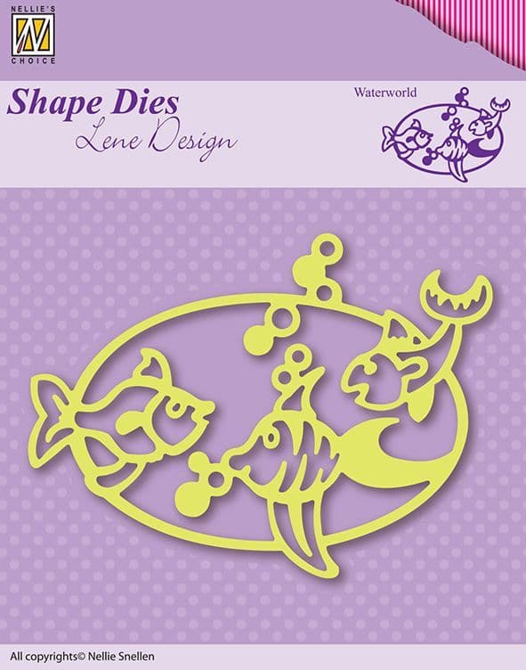 SDL002 ~ WATERWORLD ~ Shape Dies Lene Designs~ Nellie Snellen dies.