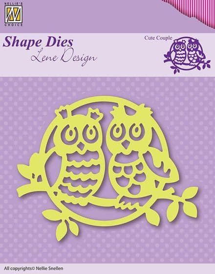 SDL003 ~ CUTE COUPLE ~ Shape Dies Lene Designs~ Nellie Snellen dies.