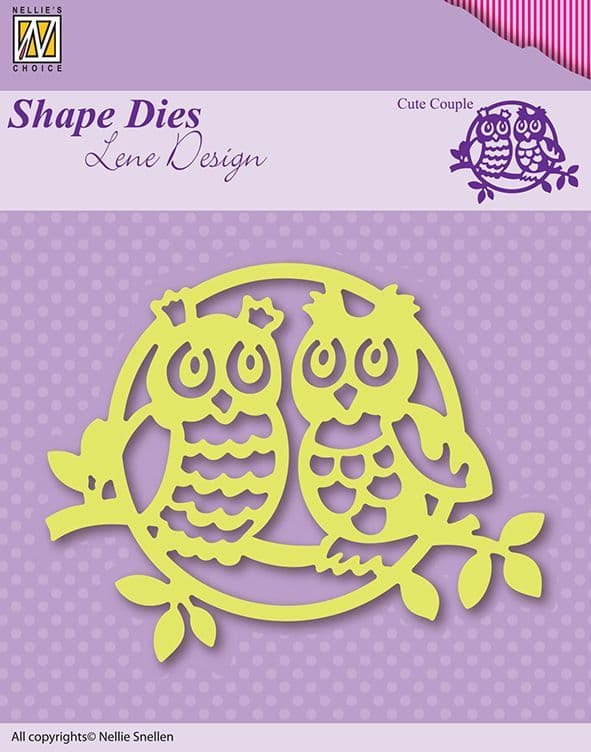 SDL003 ~ CUTE COUPLE ~ Shape Dies Lene Designs~ Nellie Snellen dies.