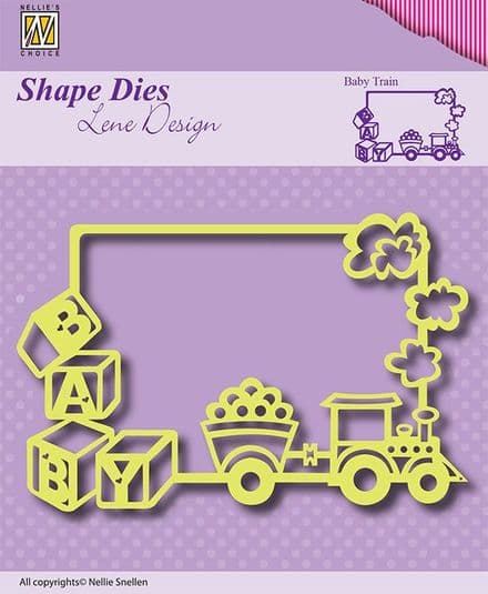 SDL011 ~ BABY TRAIN ~ Shape Dies Lene Designs~ Nellie Snellen dies.