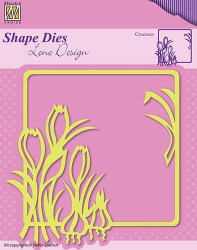 SDL016 ~ SPRING FLOWERS CROCUSES ~ Shape Dies Lene Designs~ Nellie Snellen dies.