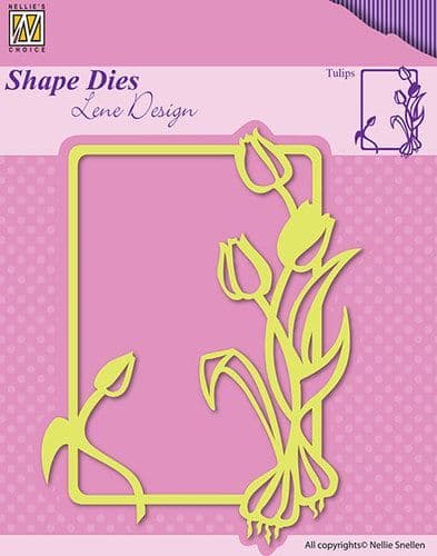 SDL017 ~ SPRING FLOWERS TULIPS ~ Shape Dies Lene Designs~ Nellie Snellen dies.