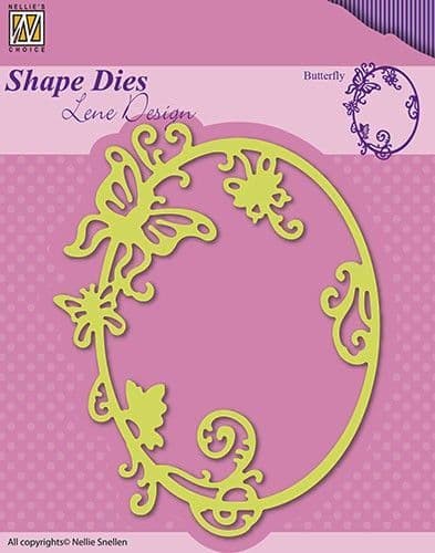 SDL022~ SUMMER BUTTERFLY ~ Shape Dies Lene Designs~ Nellie Snellen dies.