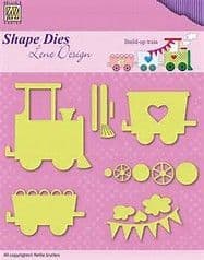SDL033 ~ TRAIN ~ Shape Dies Lene Designs~ Nellie Snellen dies.
