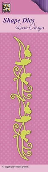 SDL042 ~ BORDER BIRDS ~ Shape Dies Lene Designs~ Nellie Snellen dies.