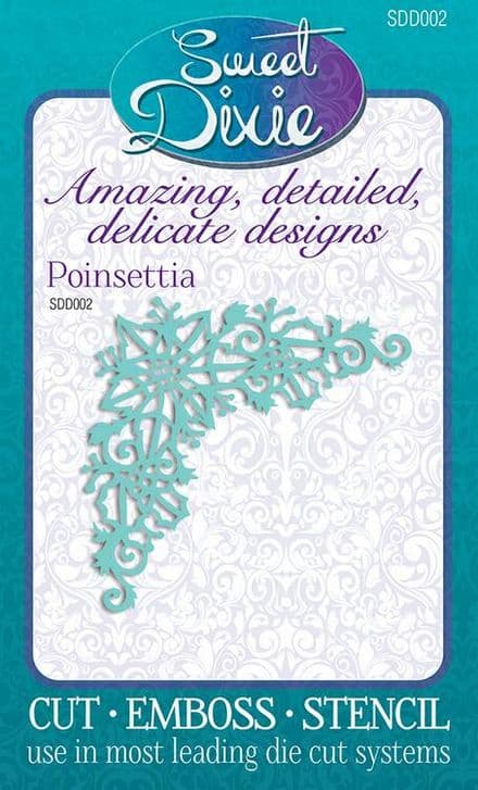 SSD002 ~ POINSETTIA corner ~ SWEET DIXIE die