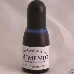 SUMMER SKY Re-Inker for Memento ink pad, 15ml bottle