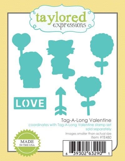 TE480 ~ TAG-A-LONG - VALENTINE ~ dies by Taylored Expressions