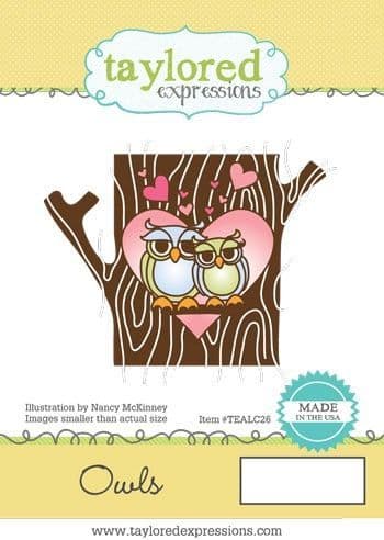TEALC026 ~ ANIMALS IN LOVE - OWLS ~ Taylored Expressions