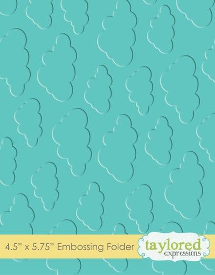 TEEF03 ~ CLOUDY DAYS ~ Embossing folder ~ Taylored Expressions