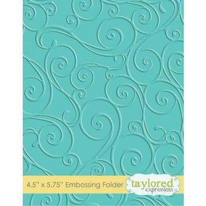 TEEF05 ~ TWIRLS & SWIRLS ~ Embossing folder ~ Taylored Expressions