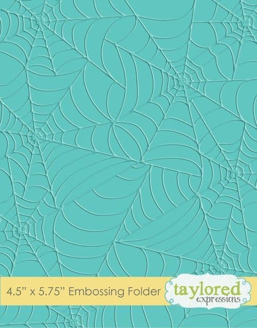 TEEF07 ~ TANGLED WEB ~ Embossing folder ~ Taylored Expressions