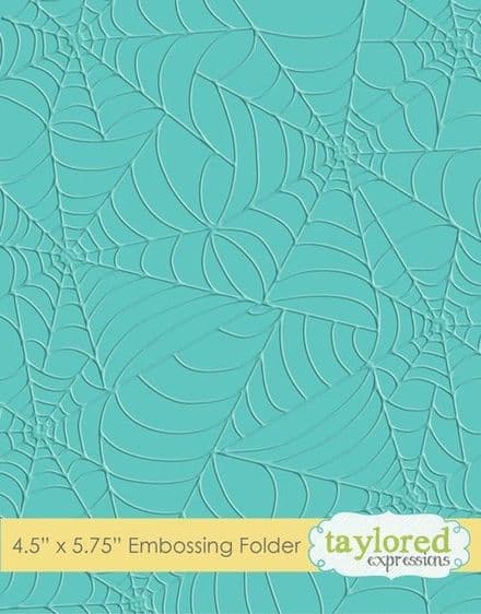 TEEF07 ~ TANGLED WEB ~ Embossing folder ~ Taylored Expressions
