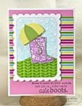 TEEF13 ~ RAINDROPS ~ Embossing folder ~ Taylored Expressions
