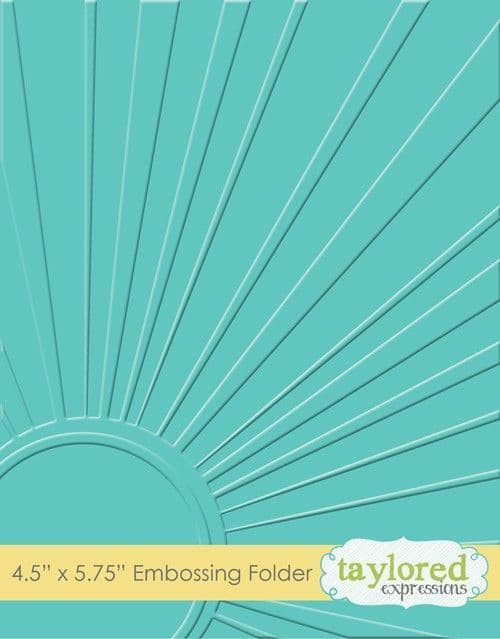 TEEF14 ~ WALKING ON SUNSHINE~ Embossing folder ~ Taylored Expressions