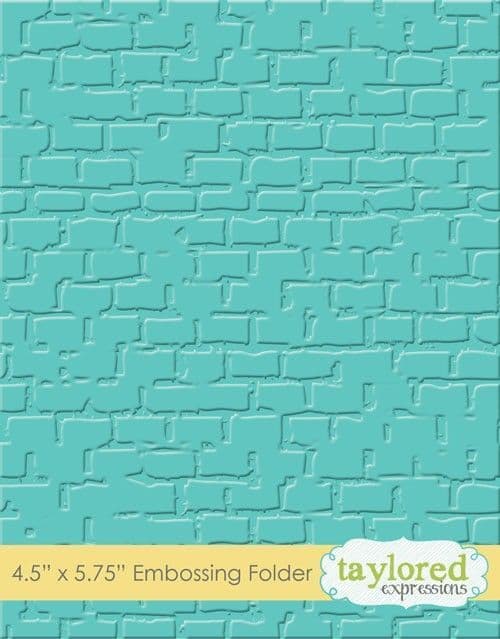 TEEF18 BRICK Embossing folder Taylored Expressions