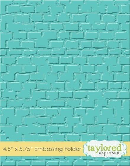 TEEF18 ~ BRICK~ Embossing folder ~ Taylored Expressions