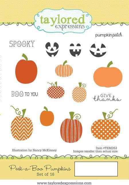 TEMD053 ~ PEEK-A-BOO-PUMPKINS ~ Taylored Expressions