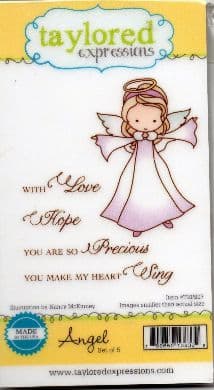 TEPS007 ~ ANGEL ~ set 5 stamps ~ Taylored Expressions