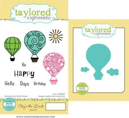 TEPS044 ~ SKY'S THE LIMIT- SET OF Stamps with coordinating dies by Taylored Expressions