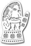 TUTTI-134 ~ SANTA IN MITTEN ~ TUTTI DESIGNS DIES