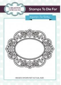 UMS724 ~ SNOWFLAKE SCROLLS ~ Pre cut stamp ~ Festive Collection ~ Sue Wilson