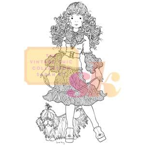 VIVIENNE + MANON are always together ~ Stampavie SARAH KAY clear stamp