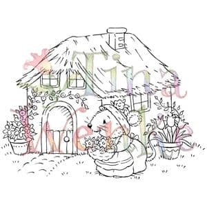 WDS248 ~ COTTAGE MOUSE ~ TINA WENKE Stampavie Clear stamp