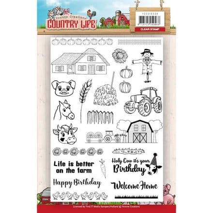 YCCS10039 ~ Country Life ~ Clear Stamps ~ Yvonne Creations